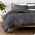 thumbnail image 1 of Bare Home Goose Down Alternative Comforter Set - 2 Piece Set - Twin/Twin XL, Forged Iron Gray, 1 of 7