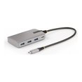 thumbnail image 2 of StarTech.com 4-Port USB-C Hub with USB-C DP Alt Mode Video Output 4K 60Hz, 3x USB-A, 1x USB-C, 100W Power Delivery Pass-Through, USB 3.2 Gen 2 (10Gbps), Portable USB Type-C to USB Type-A/C - 1ft (30cm) Host Cable (HB31C3A1CDPPD3) - Hub - 1 x USB-C + 3 x USB 3.2 Gen 2 - desktop, 2 of 13