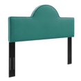 thumbnail image 1 of Modway Dawn Tête de Lit Double/grand Lit en Velours de Performance, Turquoise, 1 of 2