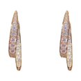 thumbnail image 1 of Cross Curved Earrings,Wear Crossed Earrings At The Front And Back, 1 of 9