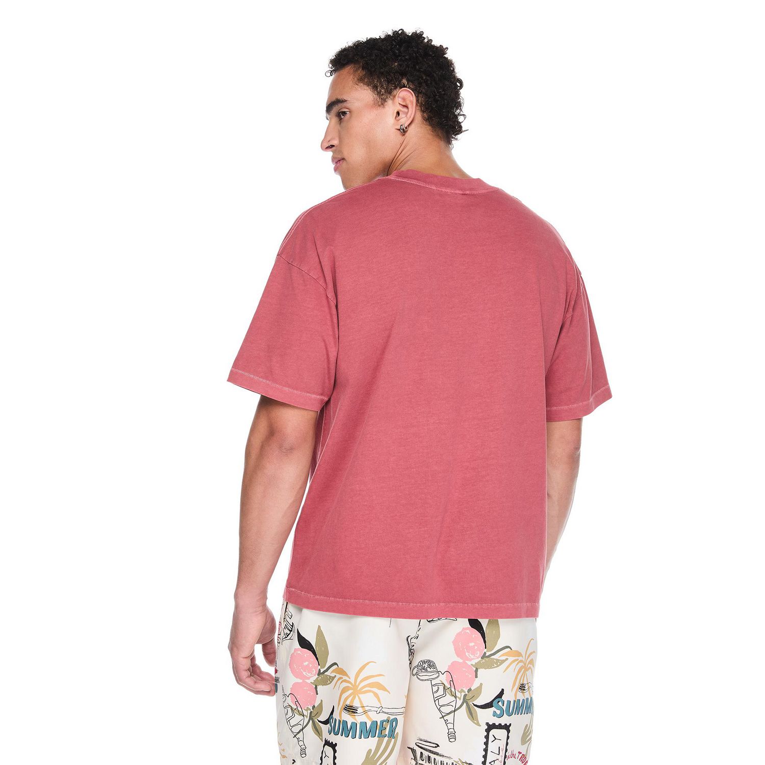 T-shirt surdimensionné à manches courtes No Boundaries pour hommes