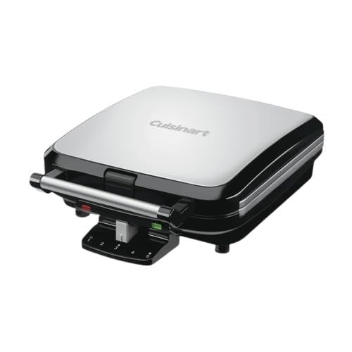 Cuisinart Gaufrier Belge à 4 Tranches - Carré, WAF-150NAS