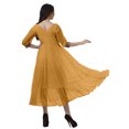 thumbnail image 3 of Moomaya Robes Longues Formelles Femmes Robes Décontractées à Volants Boutonnées Femmes, 3 of 6