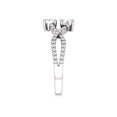 thumbnail image 4 of 3/4ct Two Stone Forever Us Diamond Engagement Ring White Yellow Rose Gold, 4 of 4