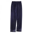 thumbnail image 1 of Clearance! Men‘s Solid Color Satin Pajama Pant Comfy Soft Loose Sleep Pants Long Bottoms, 1 of 6