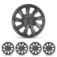 thumbnail image 1 of 4Pcs 17 inch Universal Wheel Rim Cover Hubcaps,Snap on Car Truck SUV,Black Matte, 1 of 7