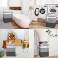 thumbnail image 3 of Home Textile Storage Freestanding Laundry Hamper Tall Clothes Hamper with Extended Handles for Dorm Family and Home Organization, 3 of 7
