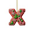 thumbnail image 2 of Hbdhejl 26 Pieces Red Letters Christmas Tree Decorations Candy Cane Letters With Berry Pattern Mini Alphabet Hanging Ornaments Party Home 2D Acrylic Christmas Tree, 2 of 4