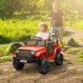 thumbnail image 2 of Qaba 12V Toddler Ride on Truck Car, Electric RC Car for Kids, Gift for Boys & Girls, Red, 2 of 10