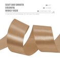 thumbnail image 3 of ORUYROP 1-1/2 Inch Wide Double Face Satin Ribbon-25 Yards，Gift Bag Decoration Wedding Chair Back Handmade Bow (Light Brown), 3 of 7