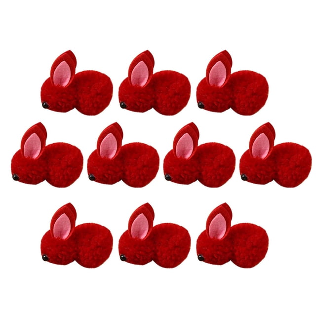 Vaidha 10pcs Easter Decoration Mini Bunny Easter Bunny Doll Toy Gift