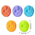 thumbnail image 3 of ziyahi Exfoliating Bath Brush With Soft Texture Long-lasting Silicone Brush For Shower yellow, 3 of 6