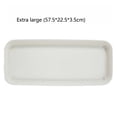 thumbnail image 1 of Indoor Outdoor Flower Pot Plant Saucer Drip Trays Resin Rectangle Plate, 1 of 7