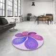 thumbnail image 4 of Ahgly Tapis Rectangulaire Lavable en Machine Orchidée Violet, 5 Pieds x 8 Pieds, 4 of 7