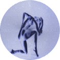 thumbnail image 1 of Ahgly Company Machine Washable Indoor Round Transitional Heavenly Blue Area Rugs, 3' Round, 1 of 7