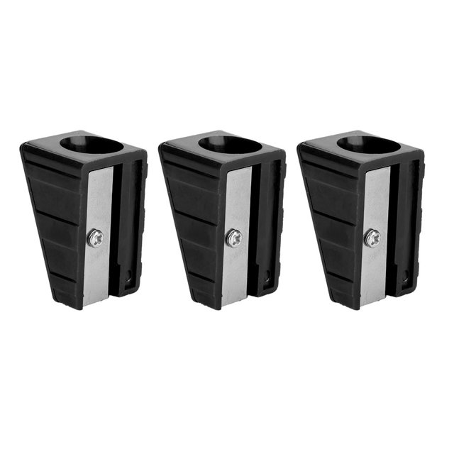 3 Pcs Outil de Réparation Portable Mini pour Queue de Billard, Taille-Bordures, Gaine, Coupe-Crayon, Accessoire (Noir)