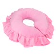 thumbnail image 3 of Beauty Salon Face Pillow, Skin Friendly U Shaped Neck Cushion 360° Protection Wavy Ruffle Design Comfortable  For Massage Traveling Pink, 3 of 8