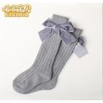 thumbnail image 2 of SUNSIOM Chaussettes Mi-Mollet pour Bébé, Bas Unis pour Filles, 2 of 4