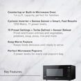 thumbnail image 2 of Panasonic NN-SN75LB 1.6 cu.ft Cyclonic Inverter Countertop Microwave Oven 1250Watt Power with Genius Sensor Cooking, cft, Black, 2 of 4