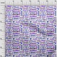 thumbnail image 3 of oneOone Georgette Viscose Medium Purple Fabric Text Sewing Craft Projects Fabric Prints By Yard 42 Inch Wide, 3 of 5