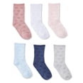 thumbnail image 1 of George Toddler Girls' Crew Socks 6-Pack, 1 of 1