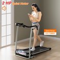 thumbnail image 4 of Costway 2 HP Folding Treadmill Motorized Running Machine 12 Preset Program & LCD Display Black, 4 of 9
