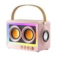 thumbnail image 2 of 360° Stereo Sound Bluetooth Speaker, Long Battery Life, Cool RGB Lighting, Series Mirror Connection, Transparent Screen, 5.3 Bluetooth, Extra Large Speaker, Multi Playback, 2 of 8