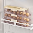 thumbnail image 5 of Solution de Rangement pour Œufs pour Réfrigérateur, Organisateur d'Œufs Automatique, Conteneur d'Œufs Roulant avec Couvercle, Distributeur Empilable à 3 Niveaux, 5 of 5