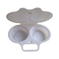 thumbnail image 4 of Becaristey Save Time In Kitchen Microwave Egg Cooker White Wide Application Egg Steamers white 1Set, 4 of 6