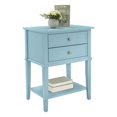 thumbnail image 4 of Ameriwood Home Franklin Accent Table with 2 Drawers in Blue, 4 of 5