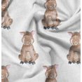 thumbnail image 1 of Soimoi White Rayon Fabric Pig Animal Fabric Prints By Yard 56 Inch Wide, 1 of 5