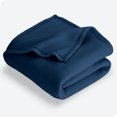thumbnail image 1 of Bare Home Polar Fleece Bed Blanket - Lightweight - Premium Fleece - Double/Queen, Dark Blue, 1 of 7