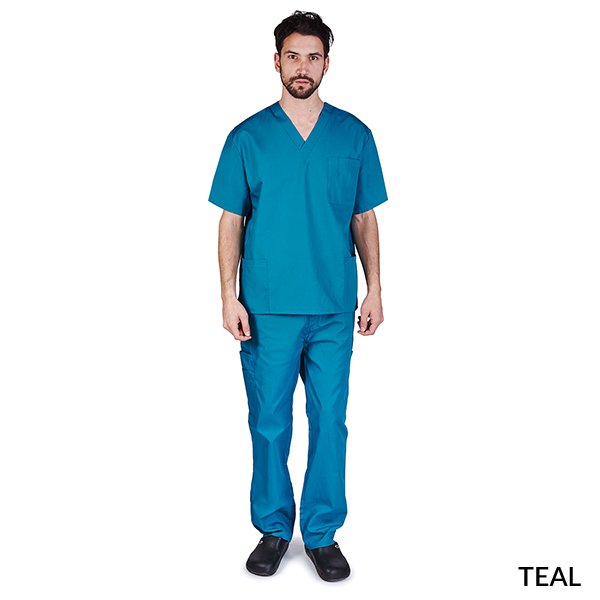 M&M SCRUBS Men's Scrub Set Medical Scrub Top and Pants