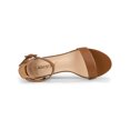 thumbnail image 4 of BLISSFUL STEP Women's Shoes Open Toe Block Heel Ankle Strap Sandals Brown 9.5, 4 of 7