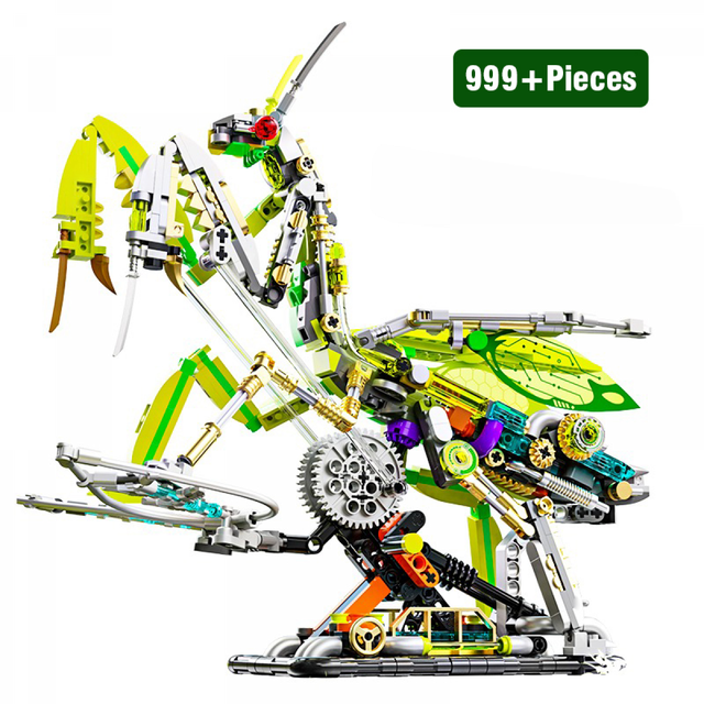Adults Building Set Mantis Building Block Kit, 999Pieces Micro Bricks Educational Construction Toy for Collection & Kids Gifts
