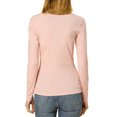thumbnail image 3 of INSPIRE CHIC Blouse à Manches Longues pour Femmes à Col Rond avec Torsade devant, 3 of 7