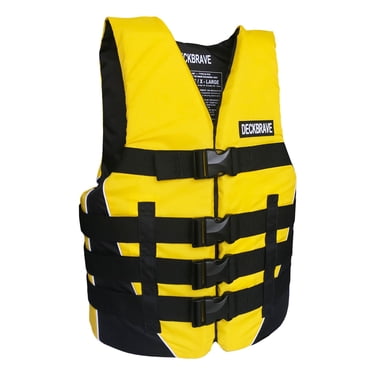 DECKBRAVE Nylon Taille Adulte Type I PFD Canadien ULC Approuvé Gilet de Sauvetage en Mousse Gilet de Sauvetage