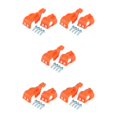 thumbnail image 2 of ZheElen 2pcs/set Advanced And Performance Motorcycle Fork Shoes Cover orange 5Set, 2 of 6
