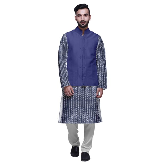 Atasi Printed Kurta Pyjama Set Traditional Ethnic Wear Mandarin Casual Clothing