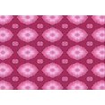 thumbnail image 1 of Ahgly Company Tapis d'Intérieur Rectangulaire Transitionnel Lavable à la Machine, Rouge Framboise, 2 Pieds x 4 Pieds, 1 of 7