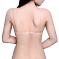 thumbnail image 4 of VEKDONE Transparent Clear Bra Invisible Strap Plastic Bra Disposable Underwear Bra White S/32, 4 of 9