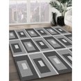 thumbnail image 3 of Ahgly Company Tapis d'Intérieur Lavable à la Machine, Carré, Transitionnel, Gris Nuage Gris, Tapis de Zone, 3 Pieds Carré, 3 of 7