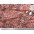 thumbnail image 3 of Soimoi Poly Georgette Fabric Floral & Moroccan Damask Ethnic Print Fabric by Yard 52 Inch Wide, 3 of 3
