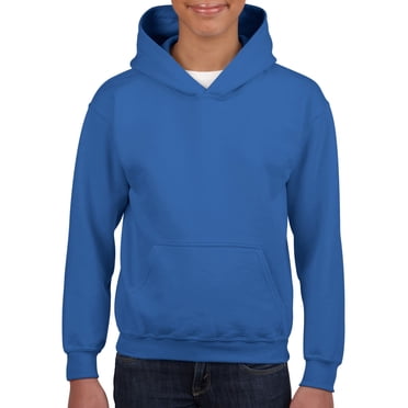 Gildan Youth Heavy Blend Hooded Sweatshirt, M, Royal