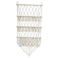 thumbnail image 1 of Luzkey Stuffed Animal Hammock Stuffed Toy Net Toy Storage Boho Macrame Three Layers Hanging Storage Net Organizer Holder for Bedroom Beige, 1 of 7