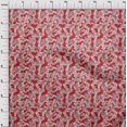thumbnail image 4 of oneOone Cotton Poplin Red Fabric Abstract Craft Projects Decor Fabric Printed By The Yard 42 Inch Wide, 4 of 4