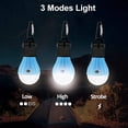 thumbnail image 3 of Ampoule de camping LED Portable pour Tentes de camping, Équipement et Équipement de camping avec Crochets à Pince pour la Randonnée Intérieure et Extérieure, le backpacking, la Pêche, les Urgences en Cas de Panne de Courant, 3 of 8