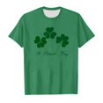 thumbnail image 4 of Kcodviy T-Shirts Raglan à Col Rond Imprimés pour Filles T-Shirt à Manches Courtes T-Shirt Cœur pour Tout-Petits pour Garçons et Filles, 4 of 4