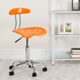 thumbnail image 2 of Scranton & Co Chaise de Bureau en Plastique Polymère Orange Jaune/chrome, 2 of 7