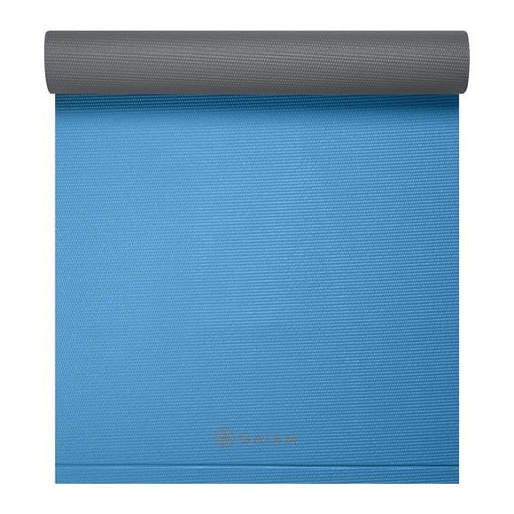 Gaiam Athletic Yoga 5mm Duramat - Blue/Grey